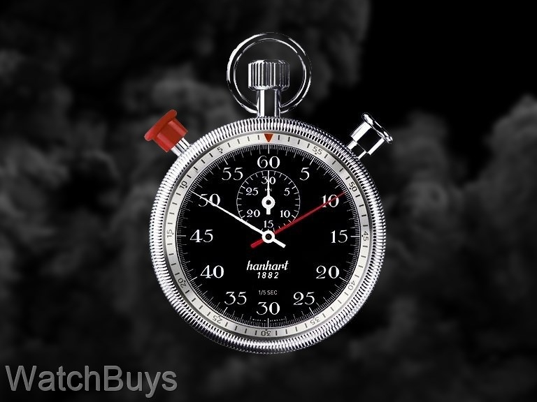 Hanhart ClassicTimer Split Seconds Flyback Chronograph Black Dial