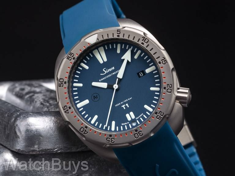 Sinn T1 B Blue Dial Titanium EZM 14 on Strap