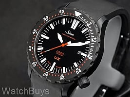 Show product details for Sinn UX EZM 2 B Hydro Black Fully Tegimented on Silicone Strap