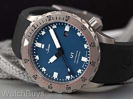 Show product details for Sinn U1 Blue Dial on Silicone Strap