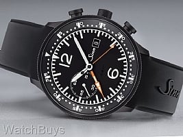 Show product details for Sinn 717 SZ-01 Chronograph Fully Tegimented on Rubber Strap