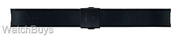 Show product details for Sinn Strap - U50 Silicone Black - Tegimented Compact Buckle - DLC Finish