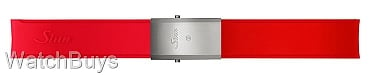 Sinn Strap - U50 Silicone Red - Quick Adjust Tegimented Standard Buckle - Matte Finish