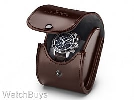 Show product details for Kreis Sinn Saddle Leather Watch Case - Brown
