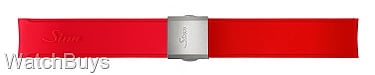Show product details for Sinn Strap - T50 Silicone Red – Titanium Compact Buckle