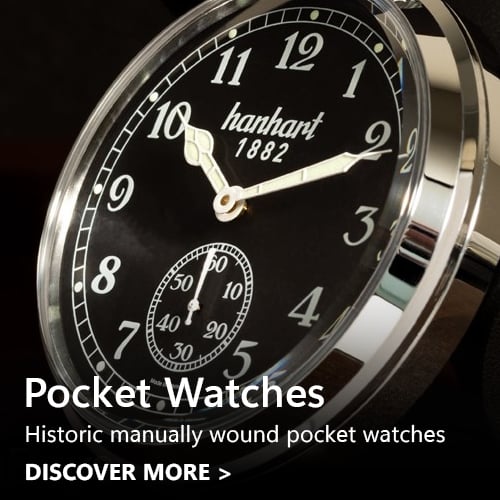 Hanhart pocket watch sales