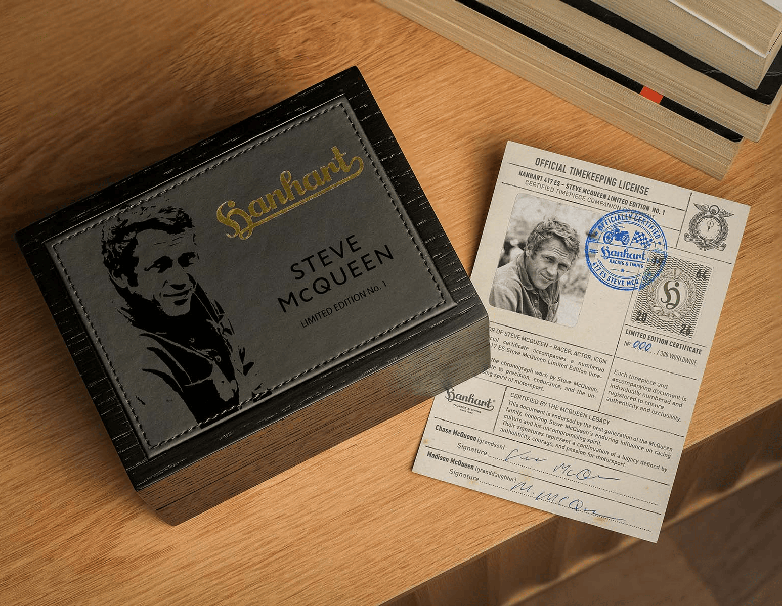 Hanhart 417 ES Steve McQueen Limited Edition No. 1 Presentation Box