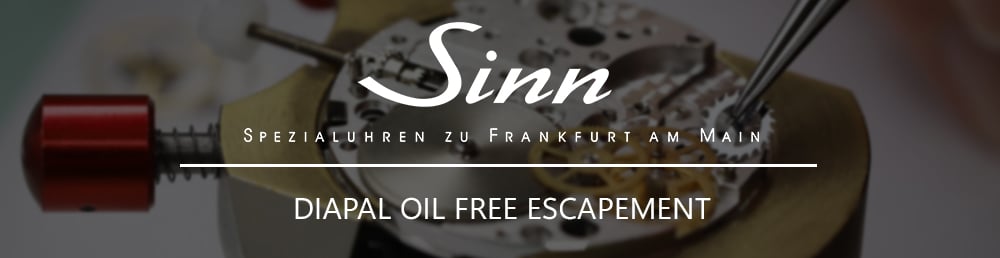 Sinn DIAPAL Oil Free Escapement
