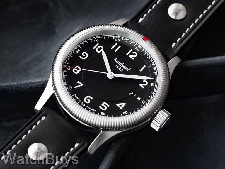 Hanhart Pioneer One Black Dial