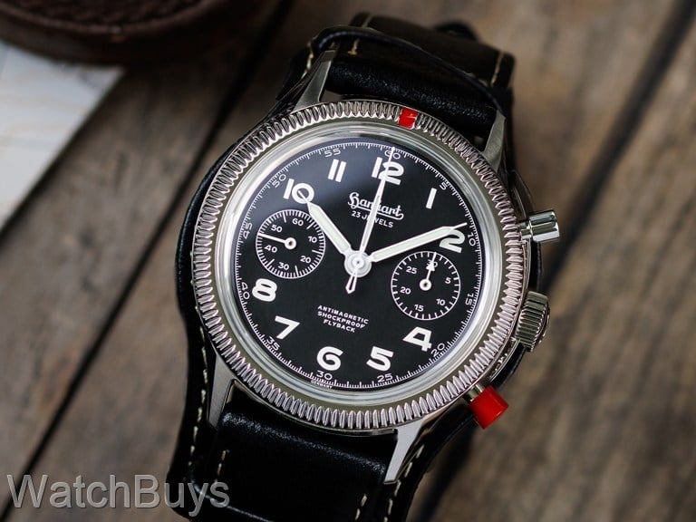 Hanhart 417 ES 1954 Heritage Flyback Column Wheel Chronograph - 39 mm