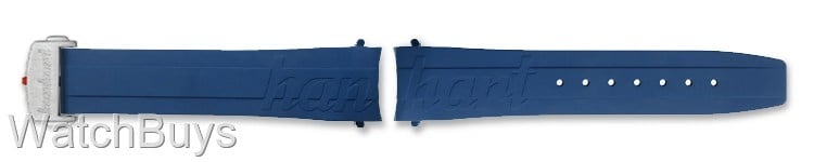 Show product details for Hanhart Aquasphere/Aerosphere Strap - Blue Rubber - Standard Length