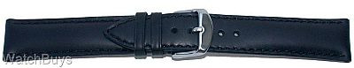Artisan Calf Leather 22 x 18 mm Black Long Strap