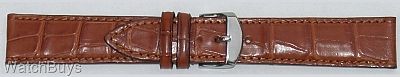 Artisan Alligator 20 x 18 mm Light Brown Long Strap