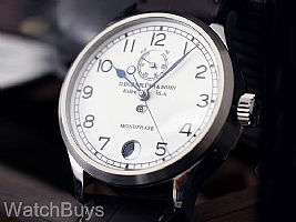 Dornblueth & Sohn 99.6 Mondphase Central Seconds Engraved Silver Dial Non-Refundable Deposit