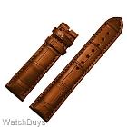 Dornblueth & Sohn Calf Leather Strap - 22 x 18 - Honey Brown; Brown Stitch - Short Length