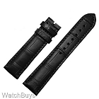 Dornblueth & Sohn Calf Leather Strap - 22 x 18 - Black; Black Stitch - Short