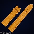 Dornblueth and Sohn Leather Strap - 20 x 18 - Honey Grain; White Stitch - Standard Length