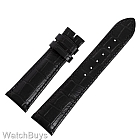 Dornblueth and Sohn Leather Strap - 22 x 18 - Black Alligator Grain