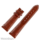 Dornblueth and Sohn Calf Leather Strap - 22 x 18 - Dark Brown Alligator Grain