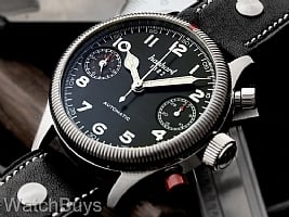 Hanhart Pioneer TwinDicator Black Dial