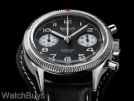 Hanhart 417 ES 1954 Reverse Panda Flyback Column Wheel Chronograph