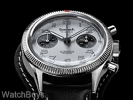 Hanhart 417 ES 1954 Panda Flyback Column Wheel Chronograph