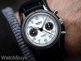 Hanhart 417 ES 1954 Panda Flyback Column Wheel Chronograph