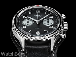 Hanhart 417 ES Reverse Panda Flyback Column Wheel Chronograph