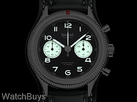 Hanhart 417 ES Reverse Panda Flyback Column Wheel Chronograph