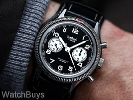 Hanhart 417 ES Reverse Panda Flyback Column Wheel Chronograph