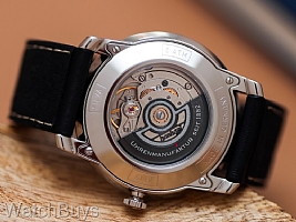 Hanhart Pioneer Silva Black Dial on Strap