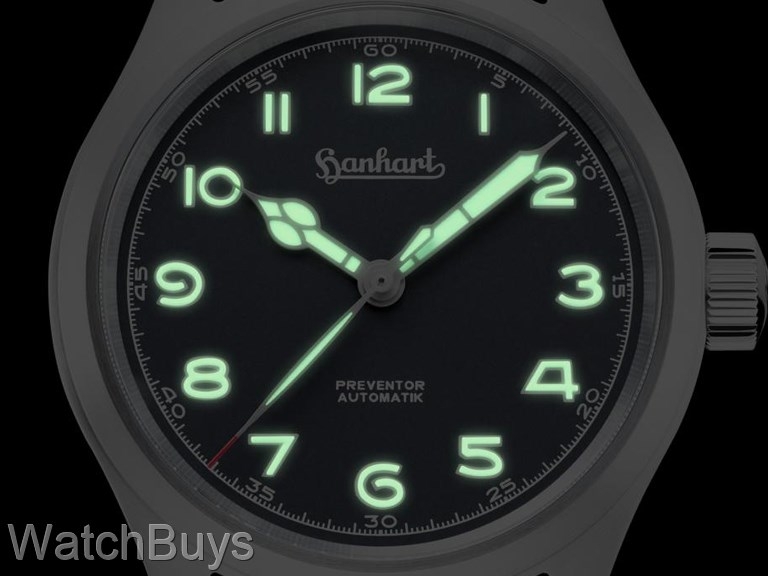 Hanhart Preventor HD12 Blue Dial on Strap