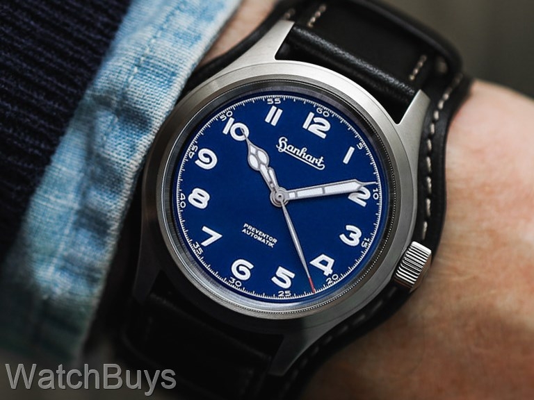 Hanhart Preventor HD12 Blue Dial on Strap