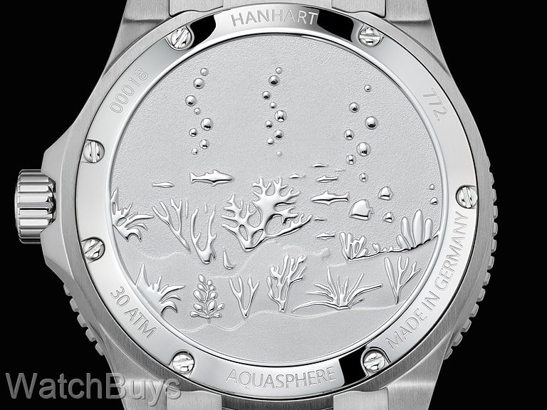 Hanhart Aquasphere FreeFall Blue on Strap