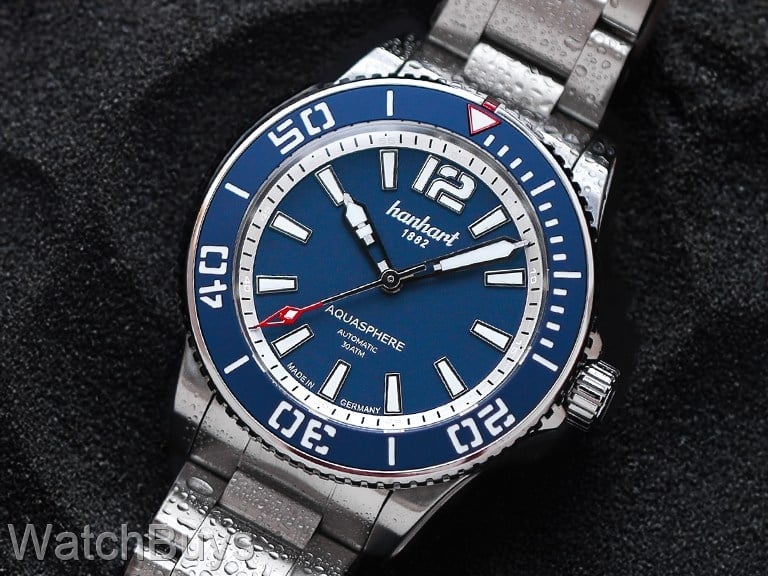 Hanhart Aquasphere FreeFall Blue on Bracelet