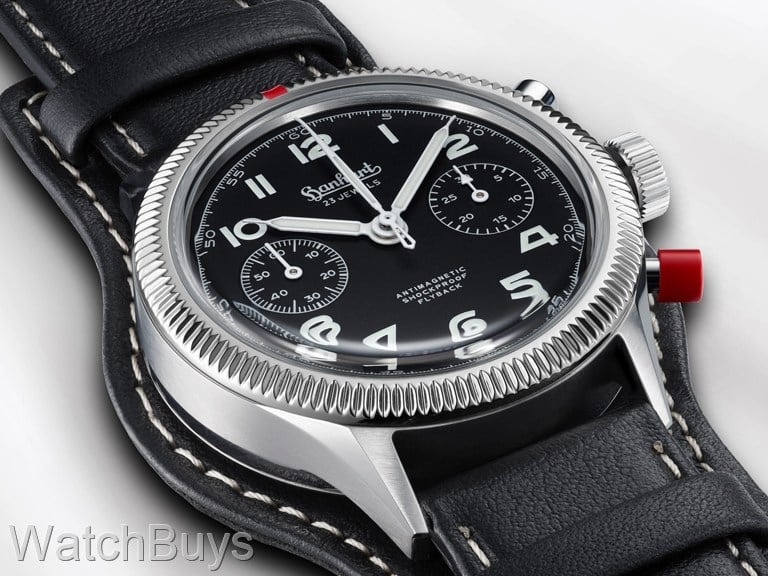 Hanhart 417 ES 1954 Heritage Flyback Column Wheel Chronograph - 39 mm