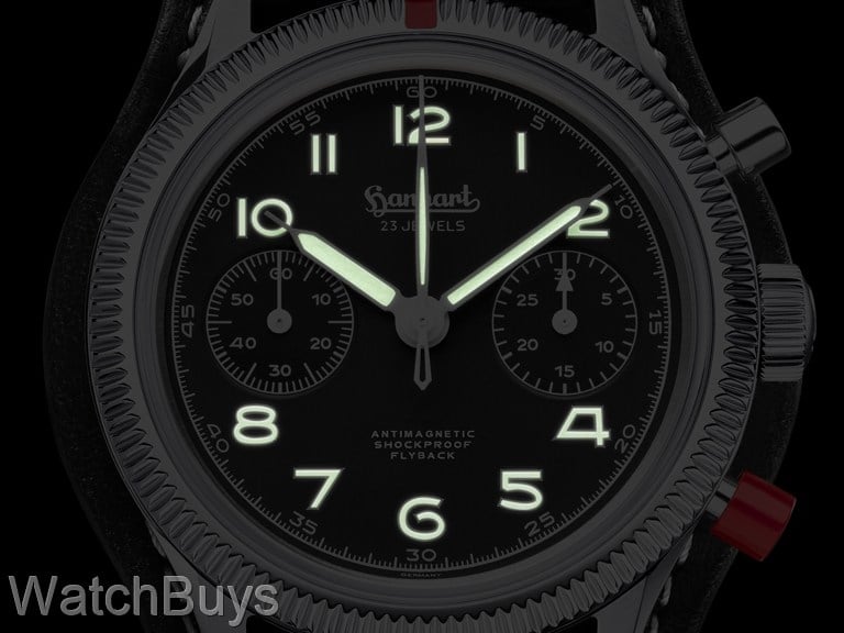 Hanhart 417 ES 1954 Heritage Flyback Column Wheel Chronograph - 39 mm