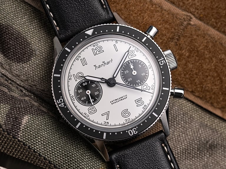 Hanhart 415 ES Panda Chronograph - 39 mm