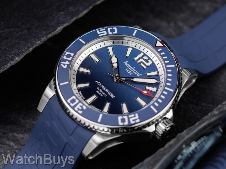 Hanhart Aquasphere Ocean Fade on Rubber Strap
