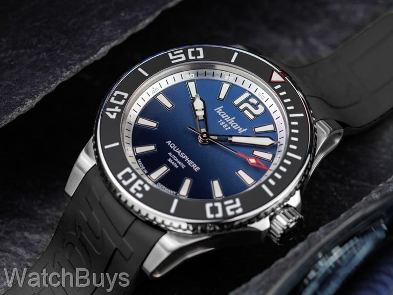 Hanhart Aquasphere Ocean Fade on Rubber Strap