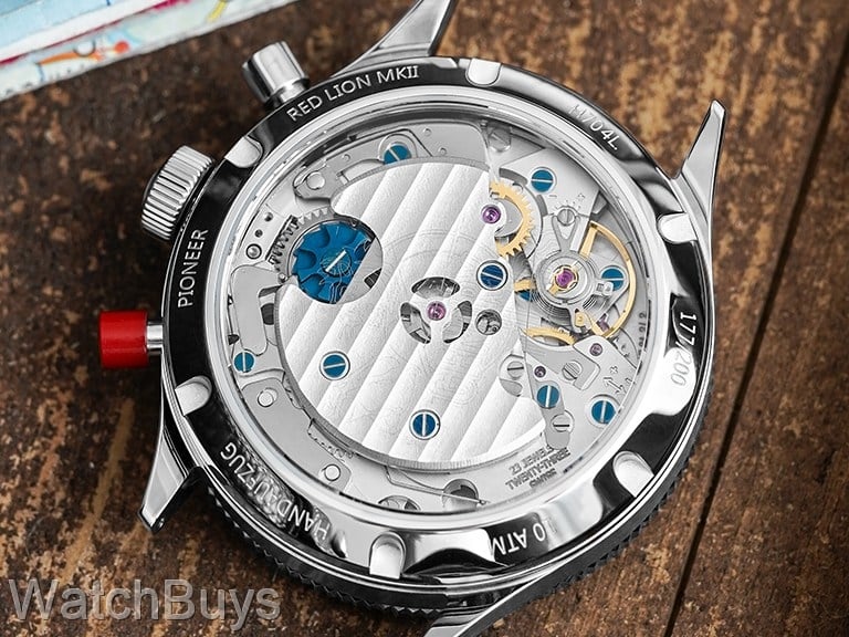 Hanhart 417 Red Lion MK II Limited Edition on Strap - 39 mm