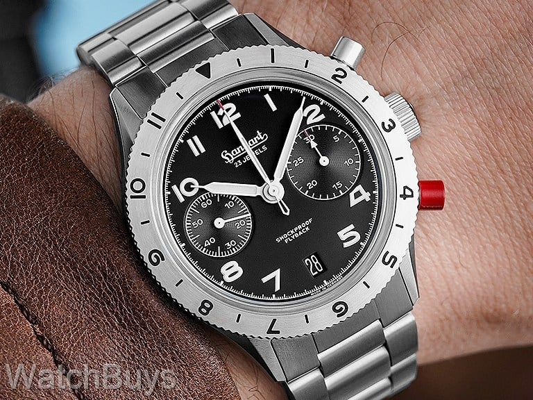 Hanhart 417 Red Lion MK II Limited Edition on Quick Adjust Bracelet - 39 mm