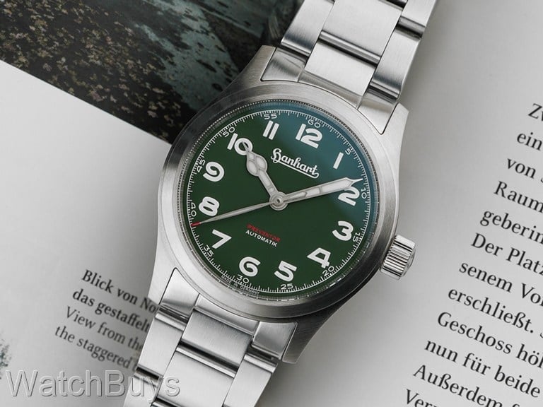 Hanhart Preventor HD12 Green Dial Limited Edition on Quick Adjust Bracelet - 36 mm