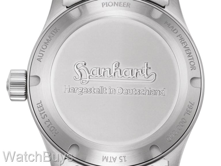 Hanhart Preventor HD12 Green Dial Limited Edition on Quick Adjust Bracelet - 36 mm