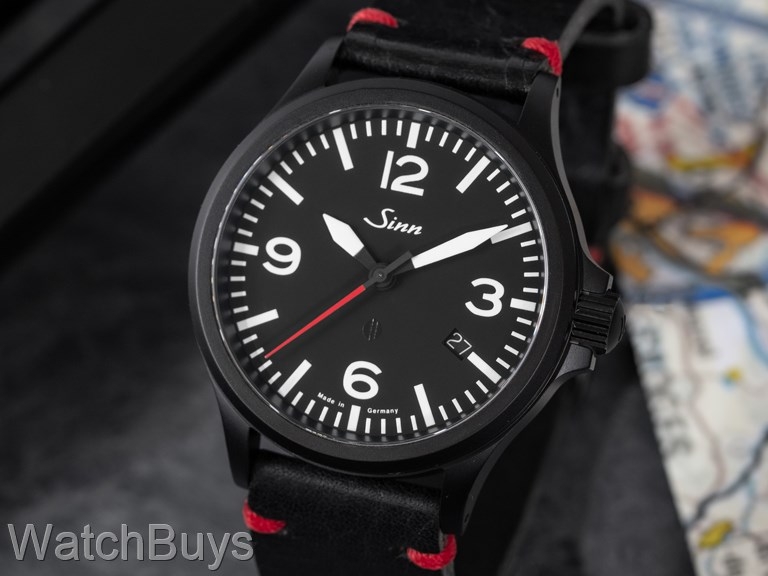 Sinn 856 RS Black Fully Tegimented SE on Strap