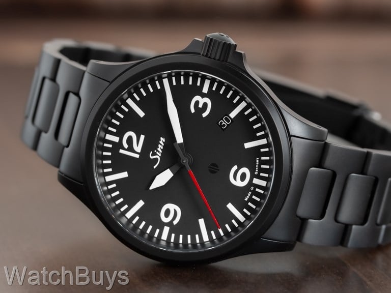 Sinn 856 RS Black Fully Tegimented SE on Bracelet