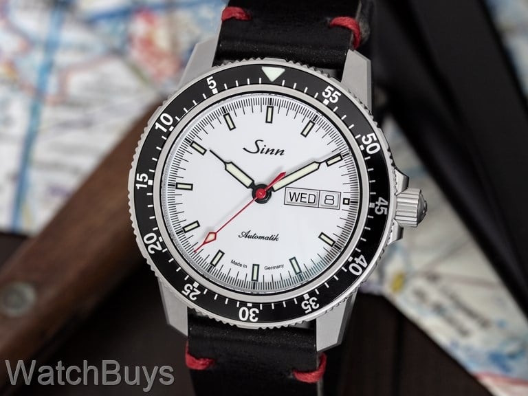 Sinn 104 Matte RS White Limited Edition on Strap