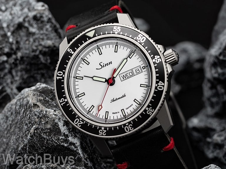 Sinn 104 Matte RS White Limited Edition on Strap