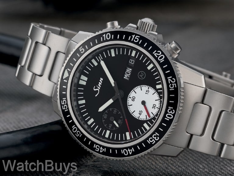 Sinn 613 St Divers Chronograph on H-Link Quick Adjust Bracelet