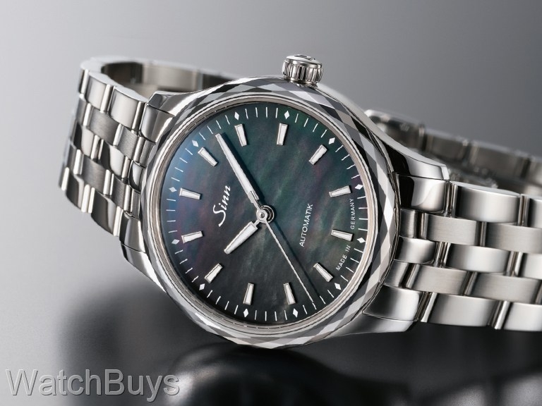 Sinn 534 MOP Black on Fine Link Bracelet